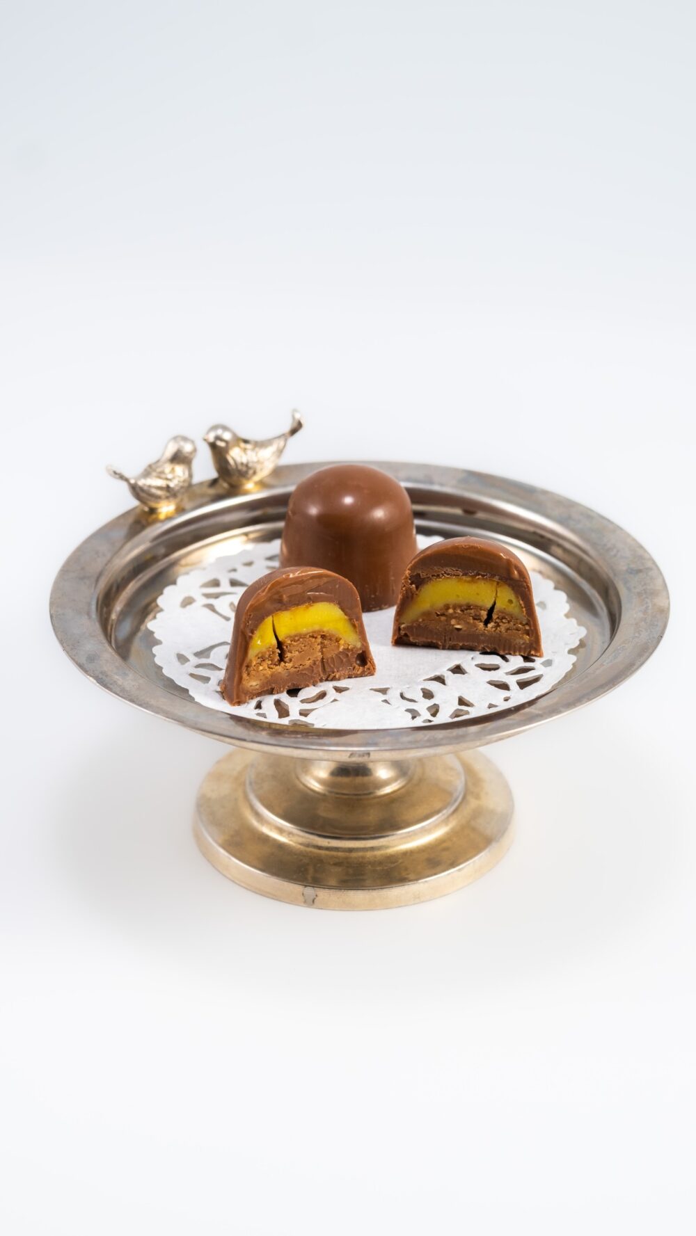 Portakallı Fındık Pralin Dolgulu Çikolata