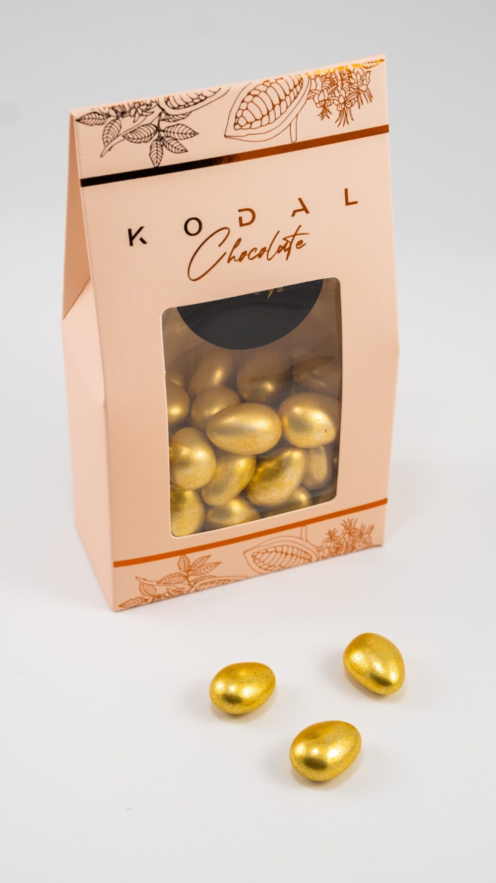 Bademli Çikolatalı Gold Draje Pembe Ambalajlı 250gr
